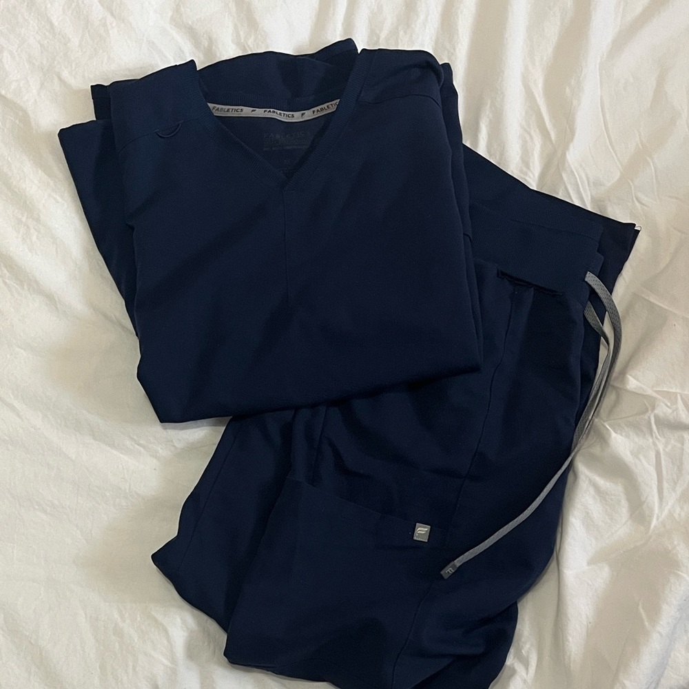 Navy blue scrub set